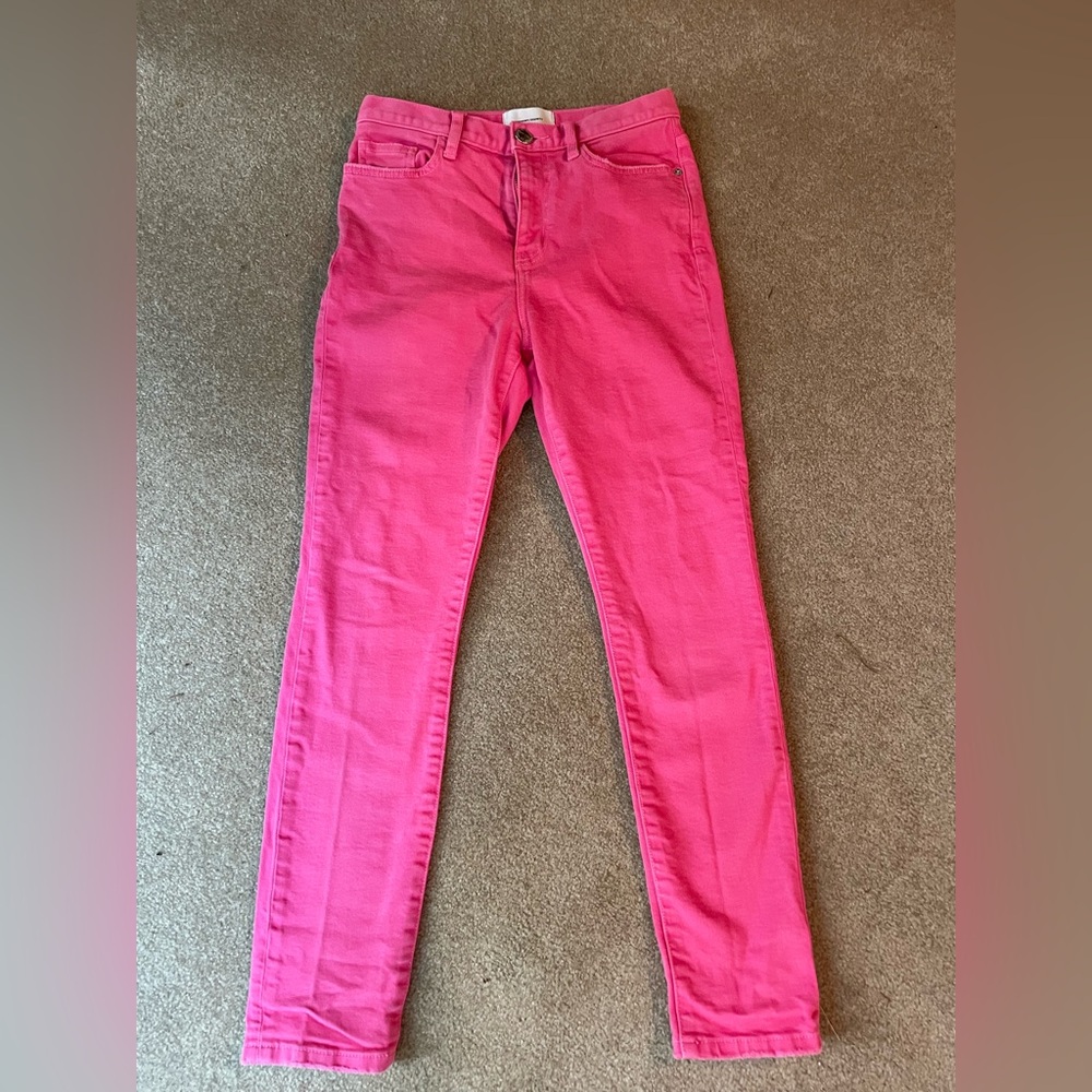 Current/Elliott Pink Skinny Jeans